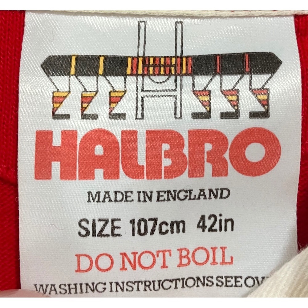 Halbro Rugby Shirt Wales Welsh Long Sleeve Embroidered Crest Red Size XL? - Picture 4 of 11
